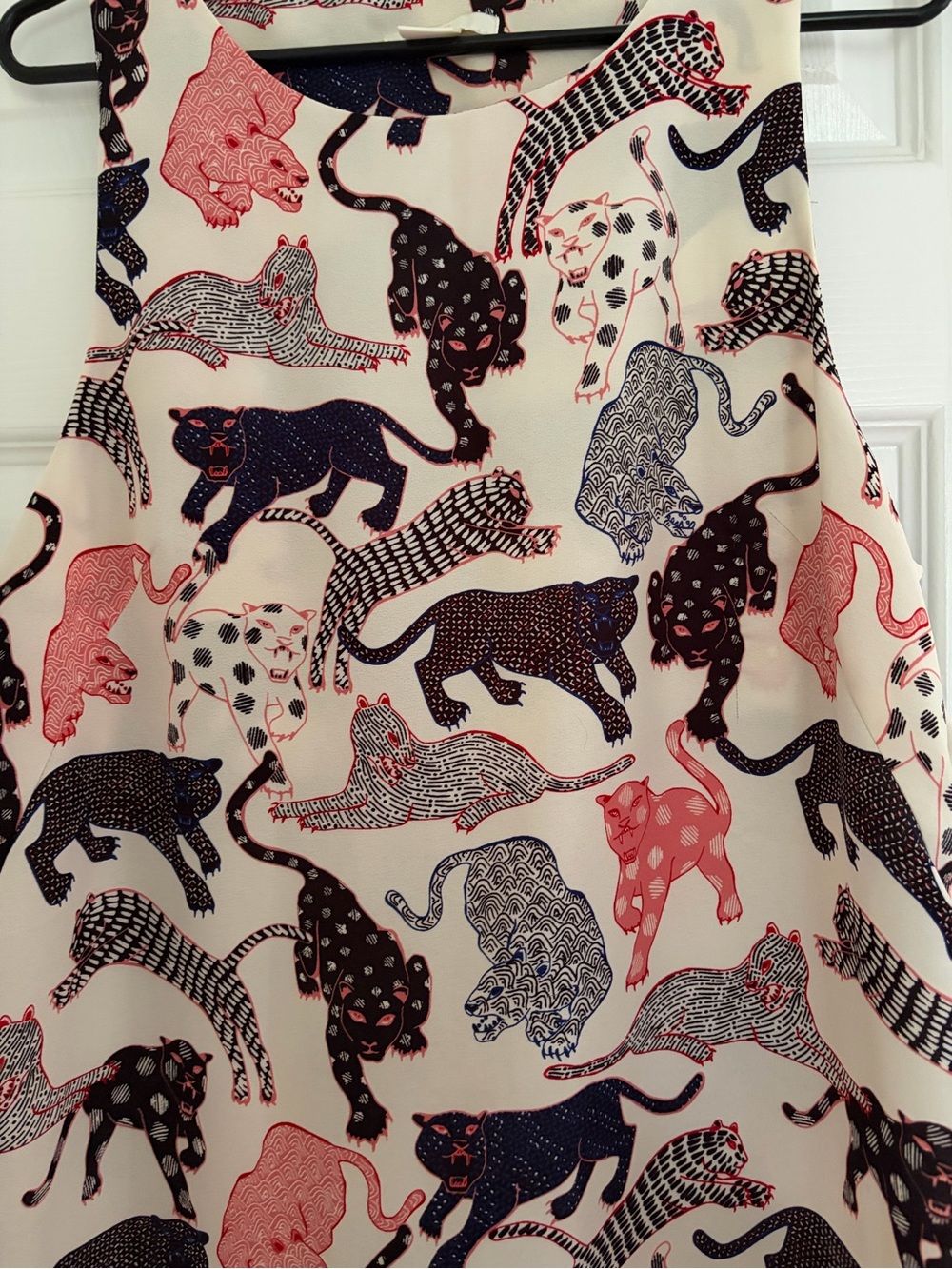 H&M Ivory Big Cats Shift Dress - Picture 3 of 5